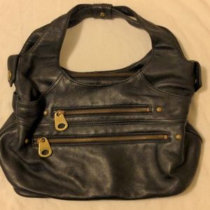 Marc by Marc Jacobs black leather satchel bag